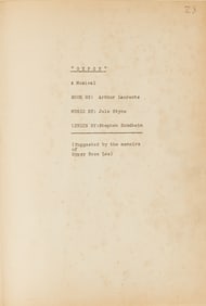 The Assistant Stage Manager's Script for the First Run of Stephen Sondheim's Gypsy