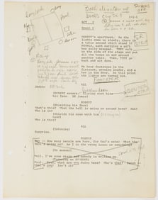 The Stage Manager's extensively annotated script for the first production of Sondheim's Company