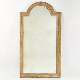 Baroque Style Grey-Painted Mirror 20th Century