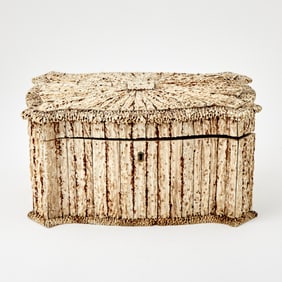 Anglo-Indian Stag Horn Tea Chest 19th Century