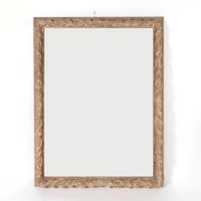 Italian Baroque Style Spiral Twist-Carved Rectangular Mirror 20th Century