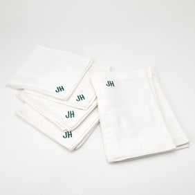 Christofle Monogrammed "JH" Table Linens