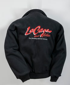 Jerry Herman's La Cage Aux Folles Black Wool Jacket  Satin Jackets, Inc., Stormin' Norman