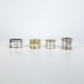 Four Presentation Napkin Rings