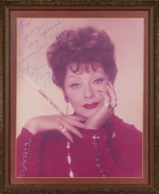 Inscribed from Lucille Ball to Jerry Herman
