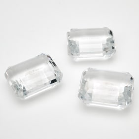 Three Tiffany & Co. Engraved Glass Paperweights Circa 1998