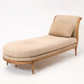Mack and Mabel Louis XVI Style Chaise Lounge