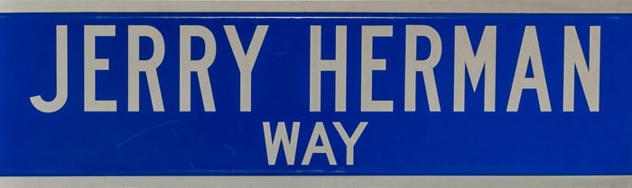 Jerry Herman Way Street Sign