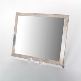 Tiffany & Co. Sterling Silver Photograph Frame with Inscription Second Half 20th Century