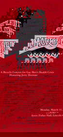Mack and Mabel Gay Men's Health Crisis Benefit Concert Signed Poster