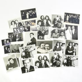 A group of headshots, promotional, and personal photographs