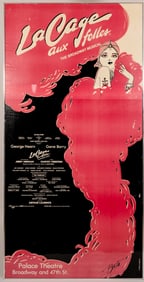 A very large La Cage Aux Folles two-sheet subway poster