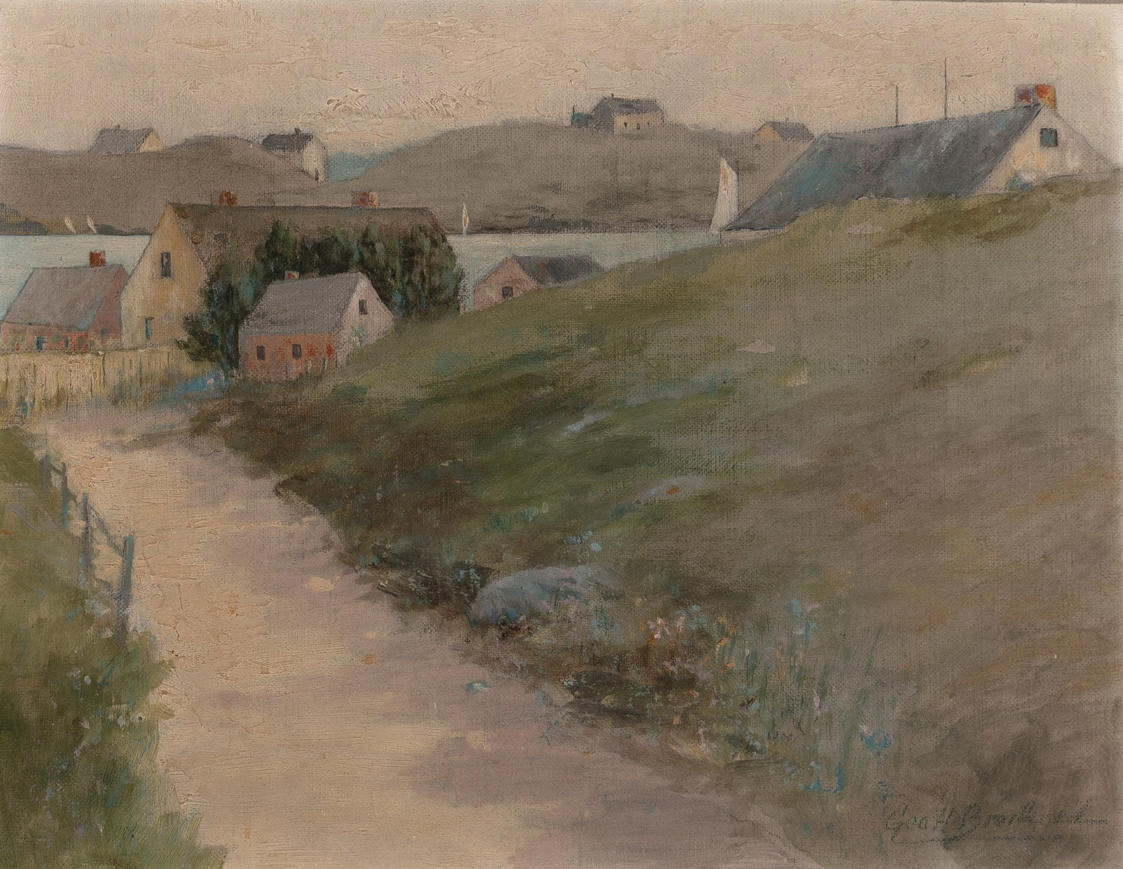 George Hamilton Brodhead: Estate / Collection: Estate of Clarice Borio American, 1860 - 1940 Marblehead Signed Geo. H Brodhead (lr) Oil on board 10 1/2 x 13 3/4 inches (26.7 x 35cm) Provenance: Sale, Skinner, Boston, March 8-1