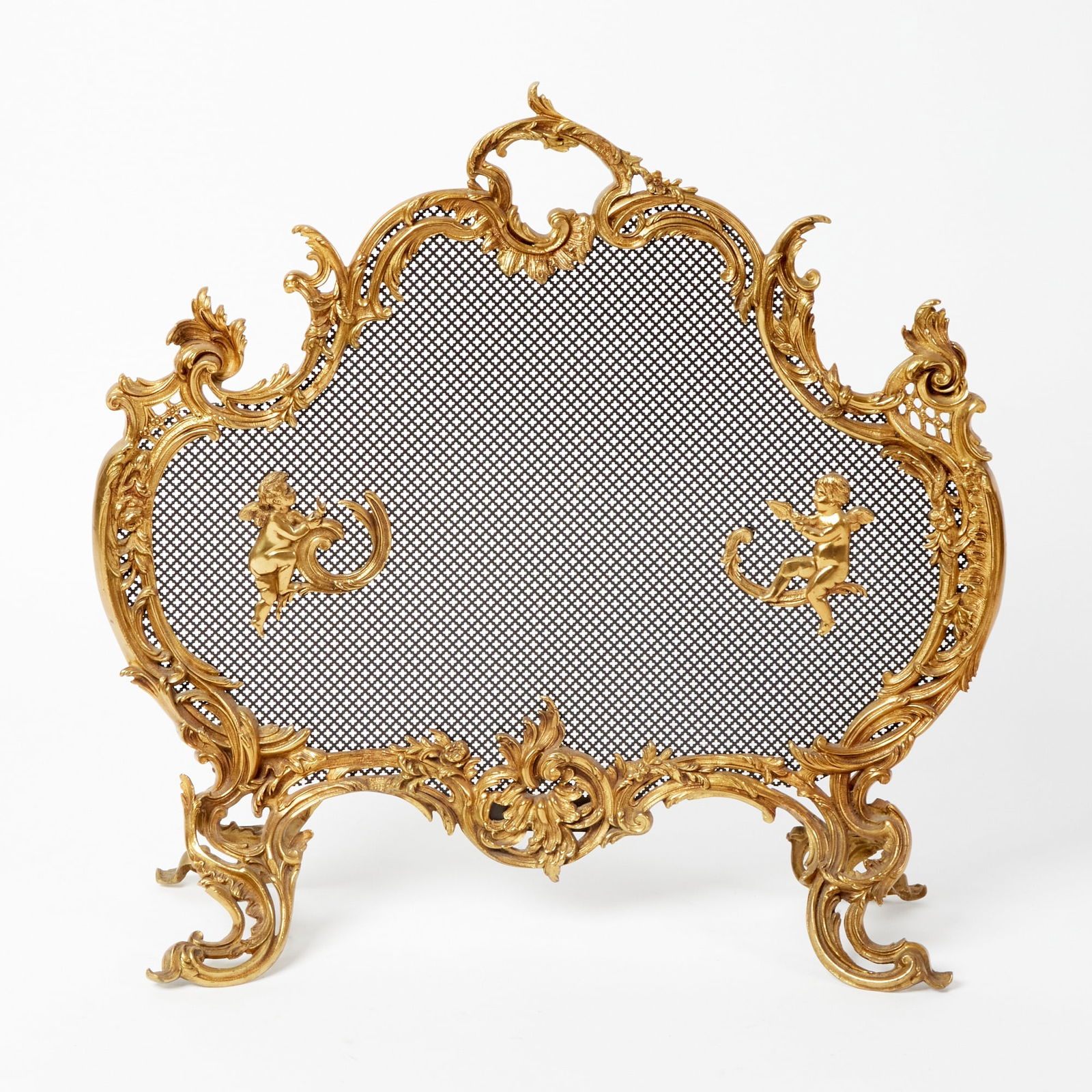 Louis XV Style Gilt-Bronze Fire Screen (1 of 4)