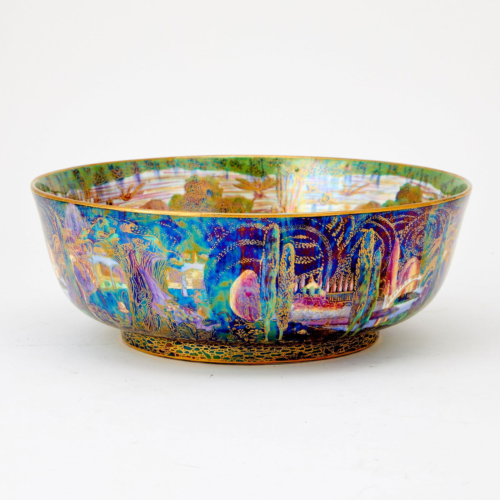 Josiah Wedgwood and Sons Porcelain Fairyland Lustre Center Bowl (1 of 4)