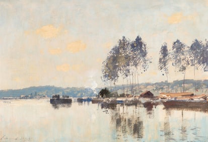 Edward Brian Seago The Seine near Mericourt