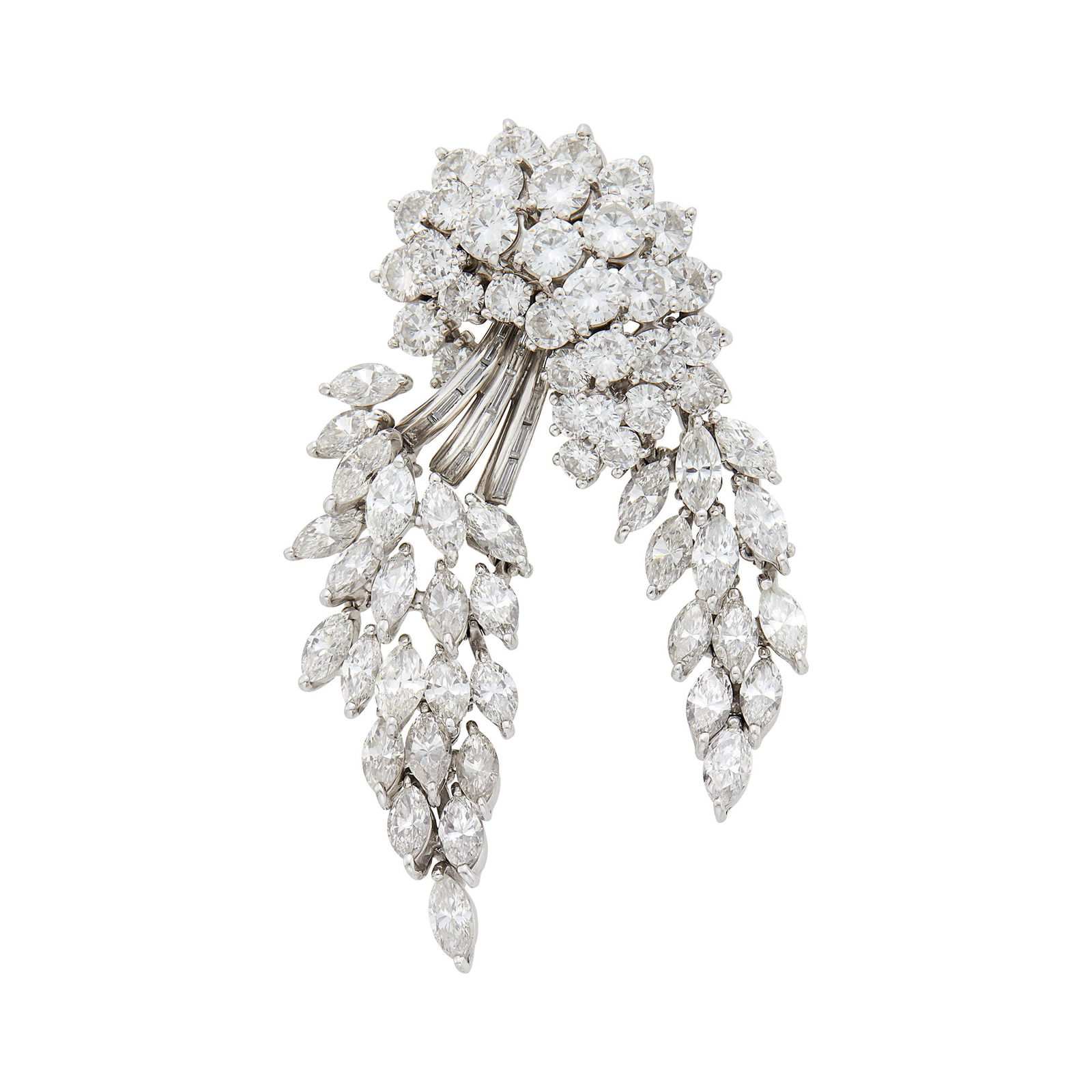 Platinum and Diamond Pendant-Brooch (1 of 2)