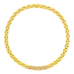 Cartier Gold and Diamond 'PanthÃ¨re' Necklace, France