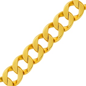 Verdura Gold 'Curb-Link' Bracelet