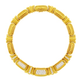 Two-Color Gold and Diamond Necklace