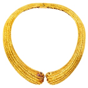Hammered Gold Necklace