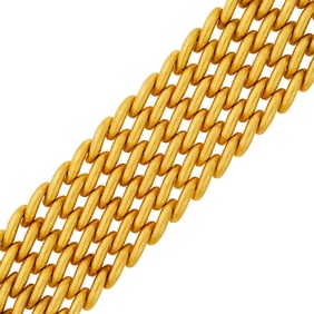 Mario Buccellati Wide Gold Bracelet