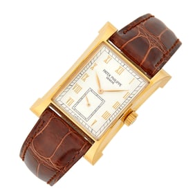 Patek Philippe Gentlemen's Rose Gold 'Pagoda-Commemoration' Wristwatch, Ref. 5500R