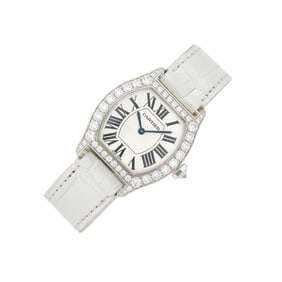 Cartier White Gold and Diamond 'Tortue' Wristwatch, Ref. 2644