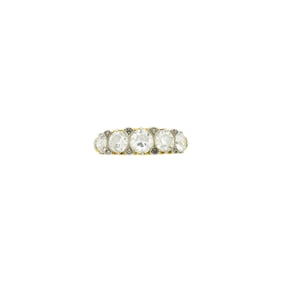 Antique Gold, Platinum and Diamond Ring