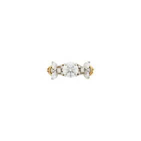 Tiffany & Co., Schlumberger Platinum, Gold and Diamond 'Two Bees' Ring