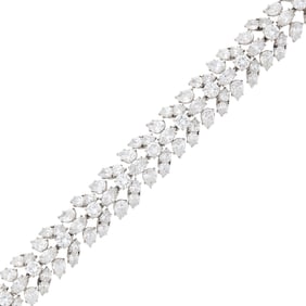Harry Winston Platinum and Diamond Bracelet