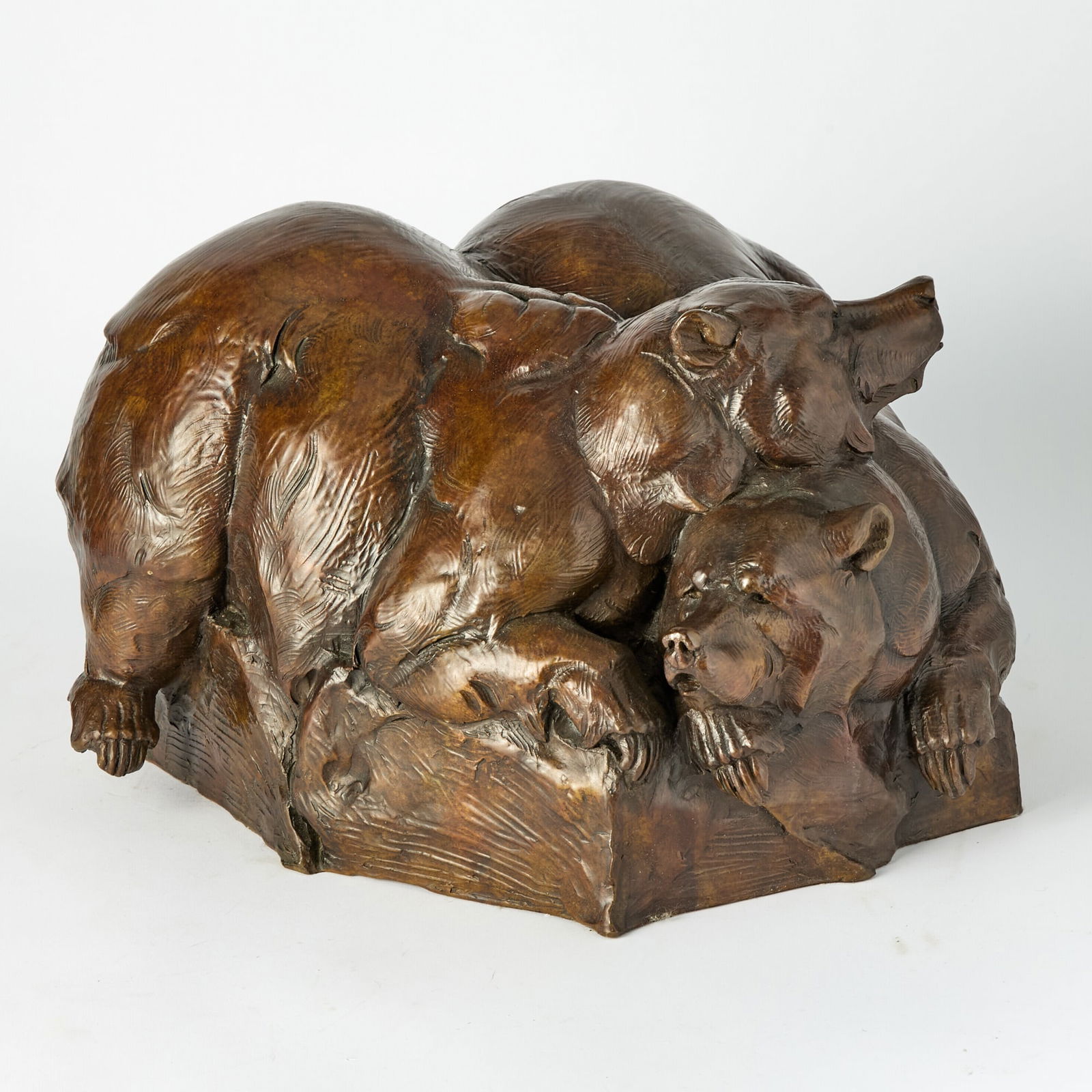 Dan Ostermiller: Estate / Collection: The Collection of Joanne B. Breyer American, b, 1956Apres La Danse, 1999Signed, dated, numbered 20/20 and inscribed with the copyright symbolBronze with a brown patinaHeight 10 3/