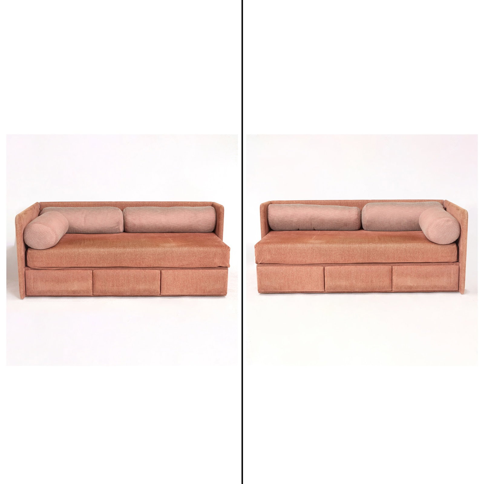 Pair of John Saladino Upholstered "Santa Barbara" Sofas Late 20th century (1 of 5)