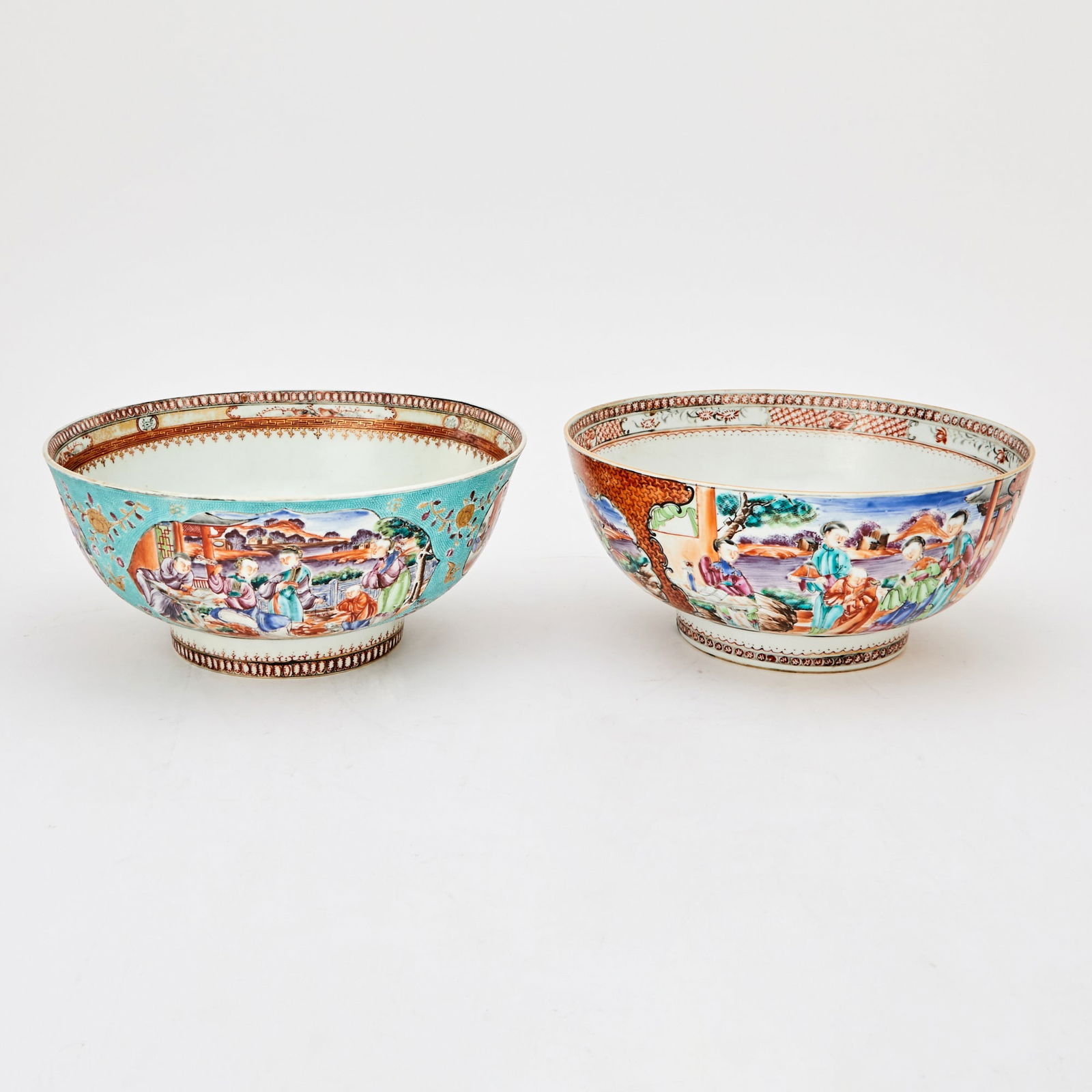 Two Chinese Export Famille Rose Porcelain Bowls Qianlong Period (1 of 5)