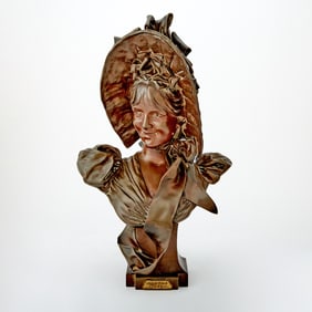 Hans Stoltenberg-Lerche Patinated Bronze Titled Jeune Fille