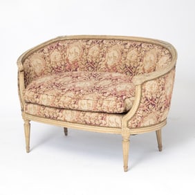 Louis XVI Painted Settee