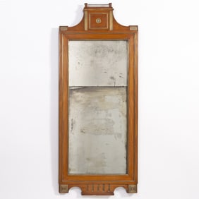 Baltic Brass-Mounted Mahogany Pier Mirror 19th century