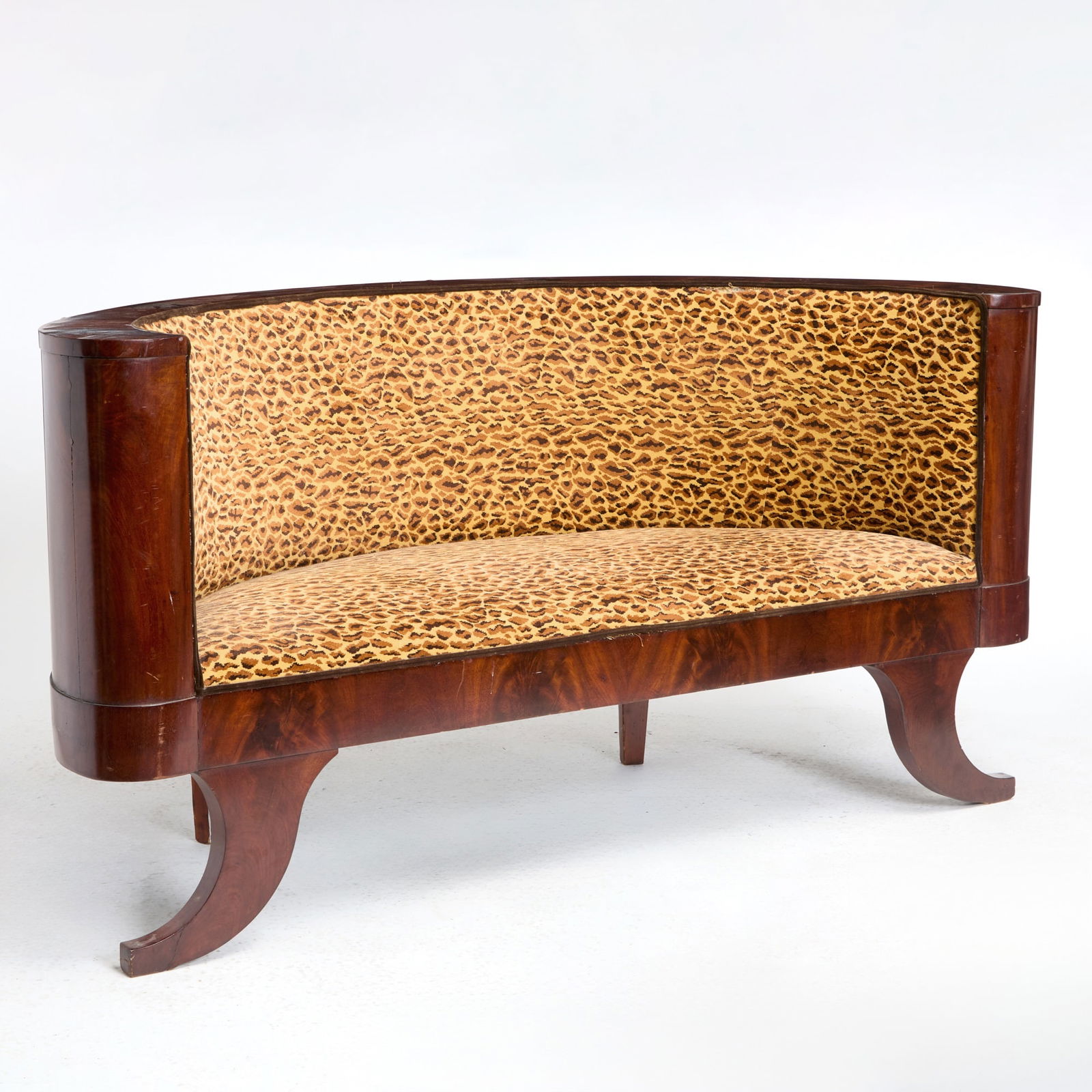 Biedermeier Mahogany Settee (1 of 4)
