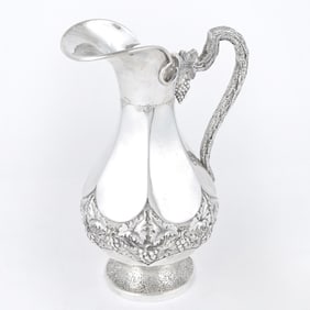 Continental Silver Claret Jug Early 20th century