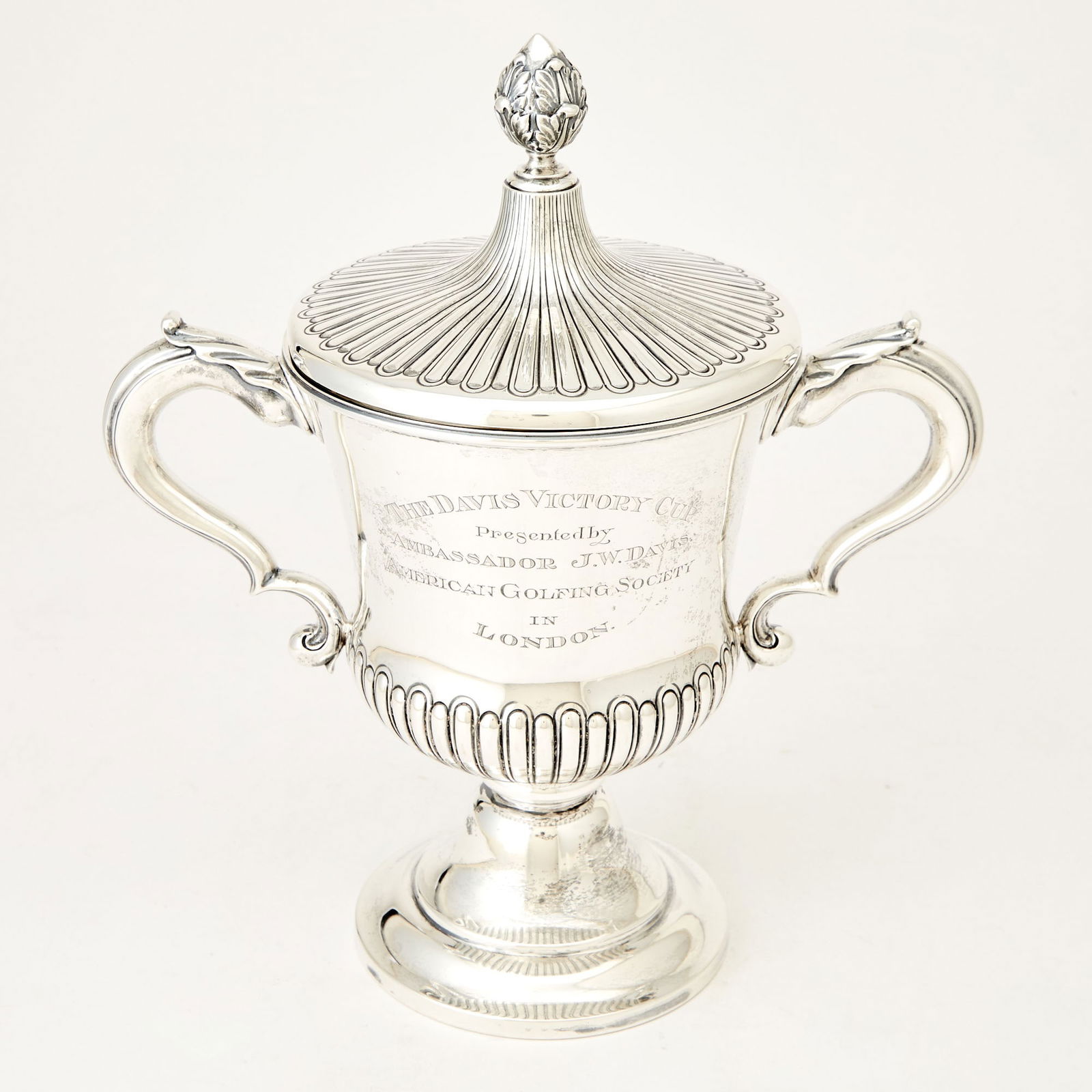 George V Sterling Silver "Davis Victory Cup" Golfing Trophy Mappin & Webb, London, 1911 (1 of 4)