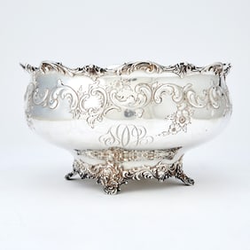 American Sterling Silver Centerpiece Bowl Black, Starr & Frost, 1890s