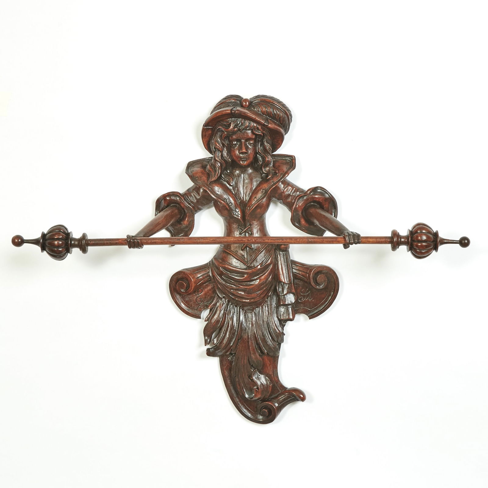 Swiss Lindenwood Black Forest Towel Bar (1 of 3)
