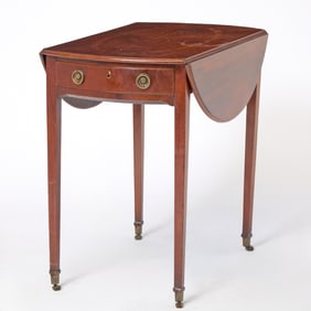 George III Inlaid Mahogany Pembroke Table