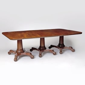 William IV Mahogany Three Pedestal Dining Table