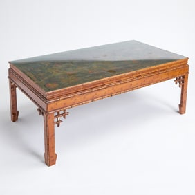 Chinoiserie Decorated Faux Bamboo Low Table