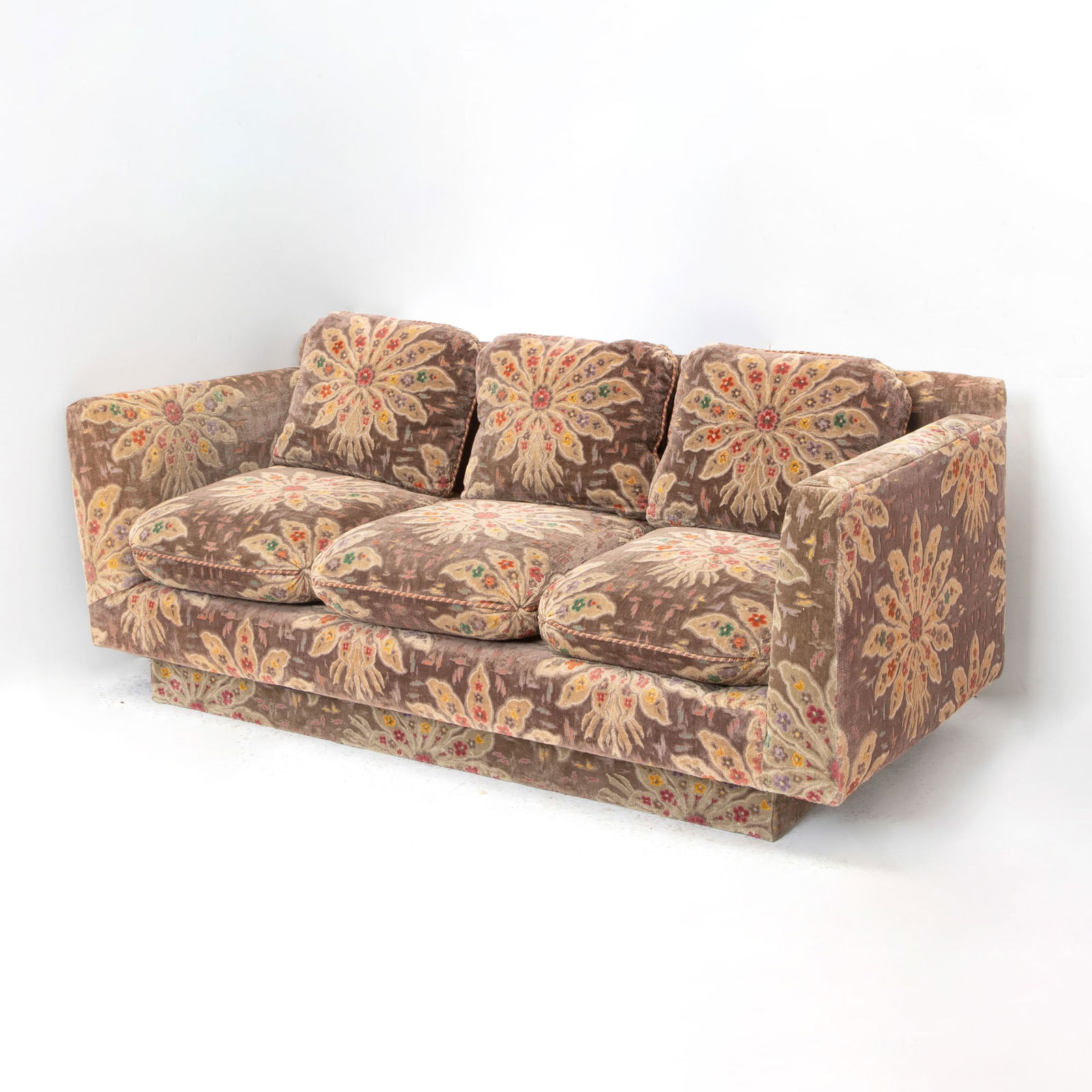 Floral Upholstered Sofa (1 of 2)
