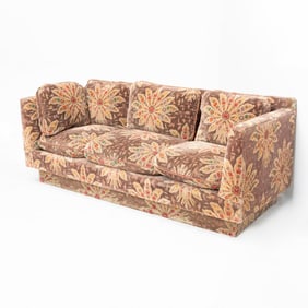 Floral Upholstered Sofa