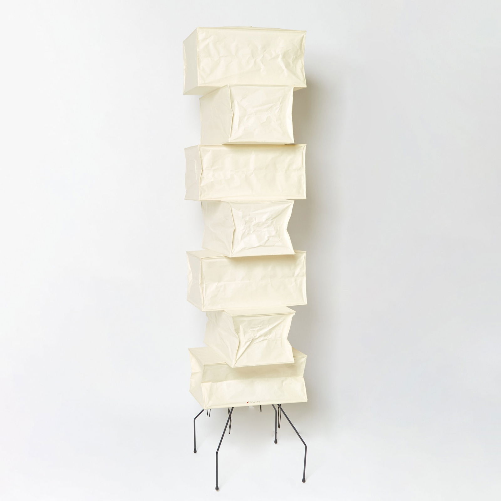 Isamu Noguchi Paper and Metal Model UF4-L10 Akari Floor Lamp Recent reissue (1 of 4)