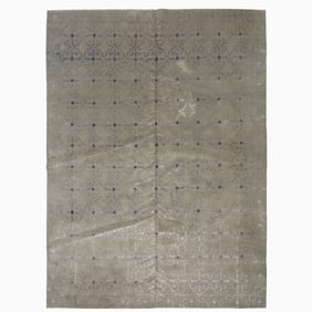 Wool and Silk Tibetan Carpet