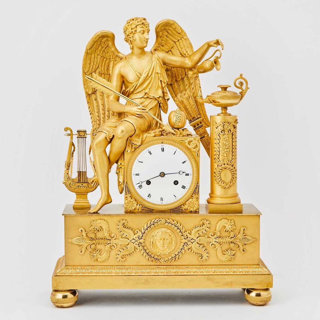 Empire Ormolu Figural Mantel Clock (1 of 4)